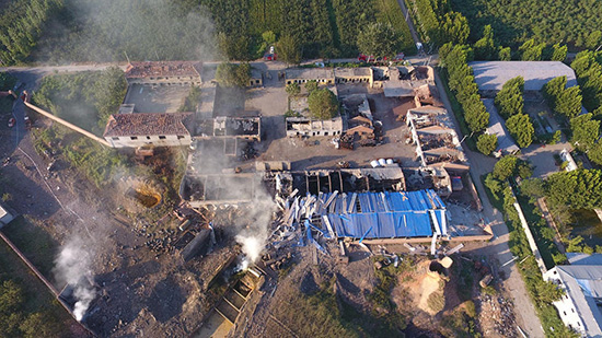 河北晋州黑化工厂爆炸致5死1伤